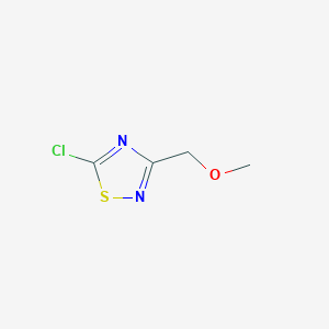 molecular formula C4H5ClN2OS B1422772 5-Chloro-3-(methoxymethyl)-1,2,4-thiadiazole CAS No. 173053-02-6