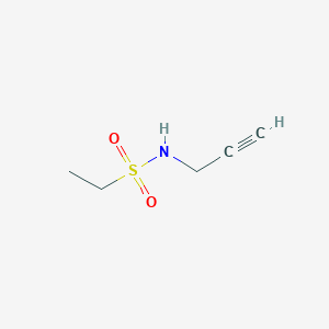 molecular formula C5H9NO2S B1422775 N-(prop-2-yn-1-yl)ethane-1-sulfonamide CAS No. 741688-51-7