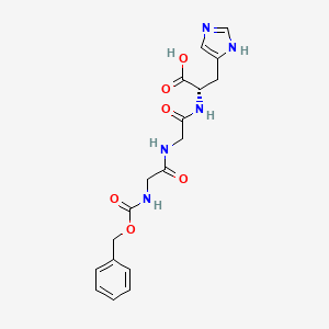 molecular formula C18H21N5O6 B1422776 Z-Gly-gly-his-OH CAS No. 52396-73-3