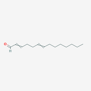 molecular formula C14H24O B14227773 Tetradeca-2,6-dienal CAS No. 827043-80-1