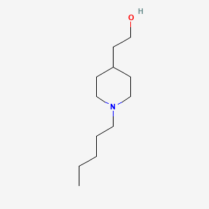 molecular formula C12H25NO B1422781 2-(1-戊基哌啶-4-基)乙醇 CAS No. 141430-43-5