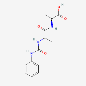 molecular formula C13H17N3O4 B14227840 N-(Phenylcarbamoyl)-L-alanyl-L-alanine CAS No. 827613-33-2