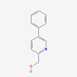 molecular formula C12H11NO B1422785 (5-苯基吡啶-2-基)甲醇 CAS No. 197847-89-5