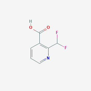 molecular formula C7H5F2NO2 B1422786 2-(Difluoromethyl)pyridine-3-carboxylic acid CAS No. 1256809-21-8