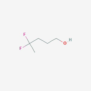 molecular formula C5H10F2O B1422787 4,4-二氟戊醇 CAS No. 1455037-30-5