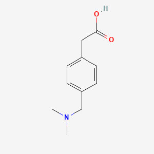 molecular formula C11H15NO2 B1422790 (4-Dimethylaminomethyl-phenyl)-acetic acid CAS No. 99985-52-1