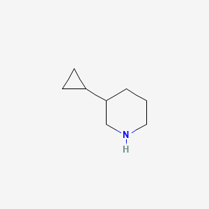 molecular formula C8H15N B1422791 3-环丙基哌啶 CAS No. 942576-93-4