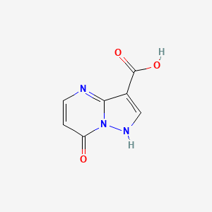molecular formula C7H5N3O3 B1422794 7-Hydroxypyrazolo[1,5-a]pyrimidine-3-carboxylic acid CAS No. 1378951-96-2