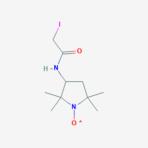 molecular formula C10H19IN2O2 B014228 3-(2-Iodoacetamido)-PROXYL CAS No. 27048-01-7