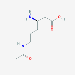 molecular formula C8H16N2O3 B142280 N'-Acetyl-beta-lysine CAS No. 131887-44-0