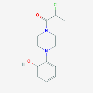2-Chloro-1-[4-(2-hydroxyphenyl)piperazin-1-yl]propan-1-one