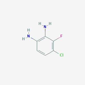 B1422811 4-Chloro-3-fluorobenzene-1,2-diamine CAS No. 1831097-67-6