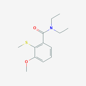 molecular formula C13H19NO2S B14228147 N,N-Diethyl-3-methoxy-2-(methylsulfanyl)benzamide CAS No. 596805-20-8