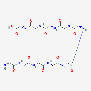 molecular formula C25H42N10O11 B14228187 Glycyl-L-alanylglycyl-L-alanylglycyl-L-alanylglycyl-L-alanylglycyl-L-alanine CAS No. 560114-83-2
