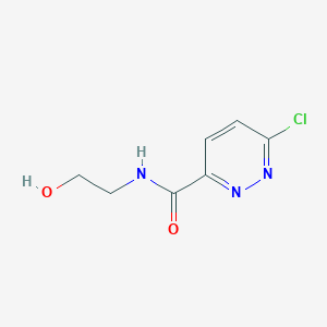 molecular formula C7H8ClN3O2 B1422820 6-chloro-N-(2-hydroxyethyl)pyridazine-3-carboxamide CAS No. 202135-67-9