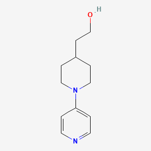 molecular formula C12H18N2O B1422822 1-(4-pyridinyl)-4-Piperidineethanol CAS No. 109736-43-8