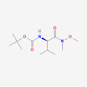 N~2~-(tert-Butoxycarbonyl)-N-methoxy-N-methyl-D-valinamide