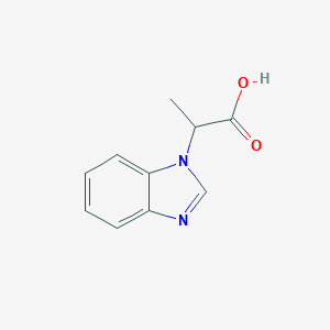 molecular formula C10H10N2O2 B142285 2-(1H-benzimidazol-1-yl)propanoic acid CAS No. 157198-79-3