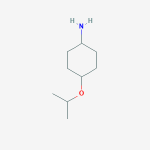 molecular formula C9H19NO B1422850 4-propan-2-yloxycyclohexan-1-amine CAS No. 54198-63-9