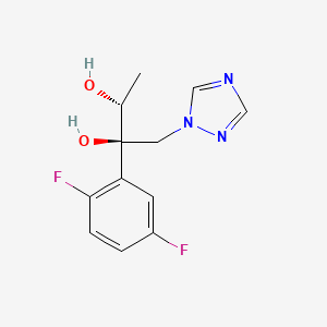 molecular formula C12H13F2N3O2 B1422855 (2R,3R)-2-(2,5-difluorophenyl)-1-(1H-1,2,4-triazol-1-yl)butane-2,3-diol CAS No. 241479-72-1