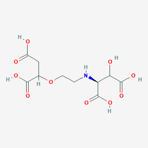 molecular formula C10H15NO10 B14228569 N-[2-(1,2-Dicarboxyethoxy)ethyl]-3-hydroxy-L-aspartic acid CAS No. 753438-09-4
