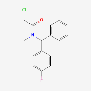 2-chloro-N-[(4-fluorophenyl)(phenyl)methyl]-N-methylacetamide
