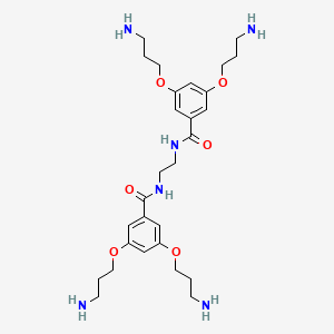 molecular formula C28H44N6O6 B14228637 N,N'-(Ethane-1,2-diyl)bis[3,5-bis(3-aminopropoxy)benzamide] CAS No. 578741-23-8