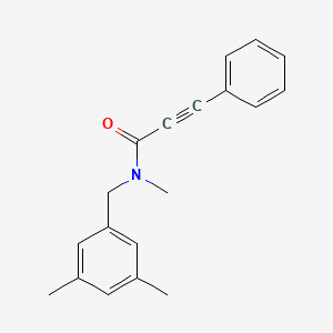 molecular formula C19H19NO B14228701 N-[(3,5-Dimethylphenyl)methyl]-N-methyl-3-phenylprop-2-ynamide CAS No. 823188-92-7