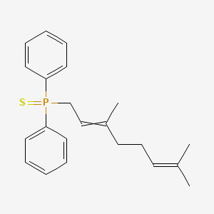 molecular formula C22H27PS B14228715 (3,7-Dimethylocta-2,6-dien-1-yl)(diphenyl)sulfanylidene-lambda~5~-phosphane CAS No. 828282-67-3