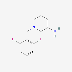 1-[(2,6-Difluorophenyl)methyl]piperidin-3-amine