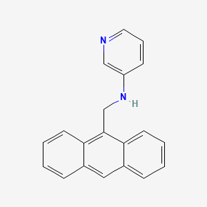 molecular formula C20H16N2 B14228735 N-[(Anthracen-9-YL)methyl]pyridin-3-amine CAS No. 596813-63-7
