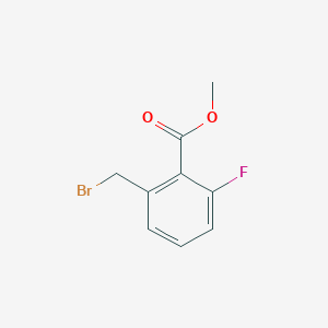 molecular formula C9H8BrFO2 B1422879 Methyl 2-(bromomethyl)-6-fluorobenzoate CAS No. 197516-58-8