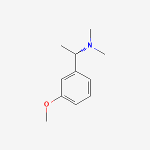 molecular formula C11H17NO B1422880 (1S)-1-(3-Methoxyphenyl)-N,N-dimethylethanamine CAS No. 889443-69-0