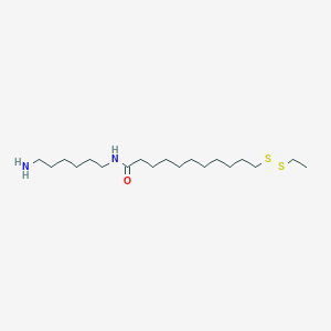 molecular formula C19H40N2OS2 B14228819 N-(6-Aminohexyl)-11-(ethyldisulfanyl)undecanamide CAS No. 575455-20-8