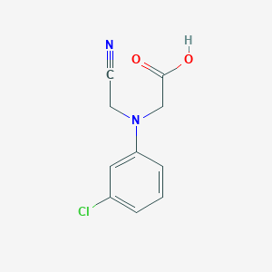 2-[(3-Chlorophenyl)(cyanomethyl)amino]acetic acid