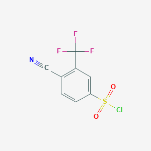 4-Cyano-3-(trifluoromethyl)benzene-1-sulfonyl chloride