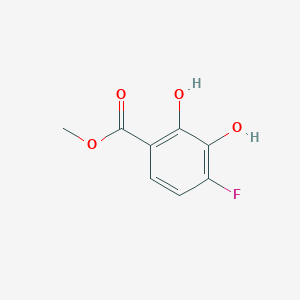 molecular formula C8H7FO4 B14228860 Methyl 4-fluoro-2,3-dihydroxybenzoate CAS No. 823797-31-5