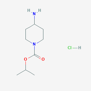 molecular formula C9H19ClN2O2 B1422888 Propan-2-yl 4-aminopiperidine-1-carboxylate hydrochloride CAS No. 1311314-87-0