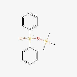 molecular formula C15H19LiOSi2 B14228912 Lithium;diphenyl(trimethylsilyloxy)silanide CAS No. 823207-28-9