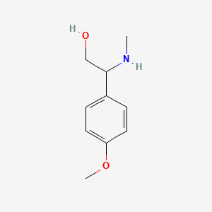 molecular formula C10H15NO2 B1422893 2-(4-Methoxyphenyl)-2-(methylamino)ethan-1-ol CAS No. 1184516-35-5