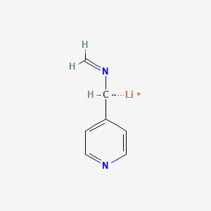 molecular formula C7H7LiN2 B14229055 Lithium (methylideneamino)(pyridin-4-yl)methanide CAS No. 830326-34-6