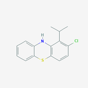 molecular formula C15H14ClNS B14229063 2-Chloro-1-(propan-2-YL)-10H-phenothiazine CAS No. 823802-38-6