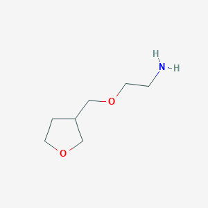 molecular formula C7H15NO2 B1422907 2-(Oxolan-3-ylmethoxy)ethan-1-amine CAS No. 883536-74-1