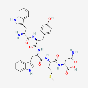 molecular formula C40H46N8O8S B14229085 L-Tryptophyl-L-tyrosyl-L-tryptophyl-L-methionyl-L-asparagine CAS No. 827300-32-3