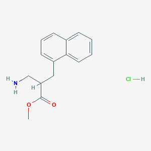 molecular formula C15H18ClNO2 B1422910 Methyl 3-amino-2-(naphthalen-1-ylmethyl)propanoate hydrochloride CAS No. 1311317-20-0