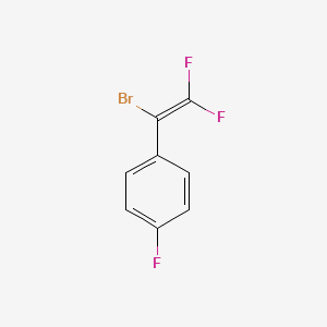 molecular formula C8H4BrF3 B14229104 Benzene, 1-(1-bromo-2,2-difluoroethenyl)-4-fluoro- CAS No. 769147-00-4