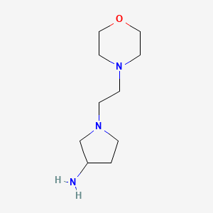 molecular formula C10H21N3O B1422914 1-(2-Morpholinoethyl)pyrrolidin-3-amine CAS No. 1181264-99-2