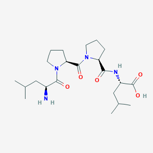molecular formula C22H38N4O5 B14229168 L-Leucyl-L-prolyl-L-prolyl-L-leucine CAS No. 506415-51-6