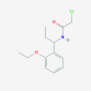 molecular formula C13H18ClNO2 B1422919 2-氯-N-[1-(2-乙氧基苯基)丙基]乙酰胺 CAS No. 1306604-86-3