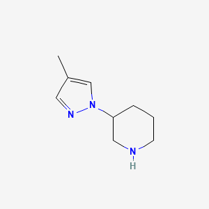 3-(4-methyl-1H-pyrazol-1-yl)piperidine